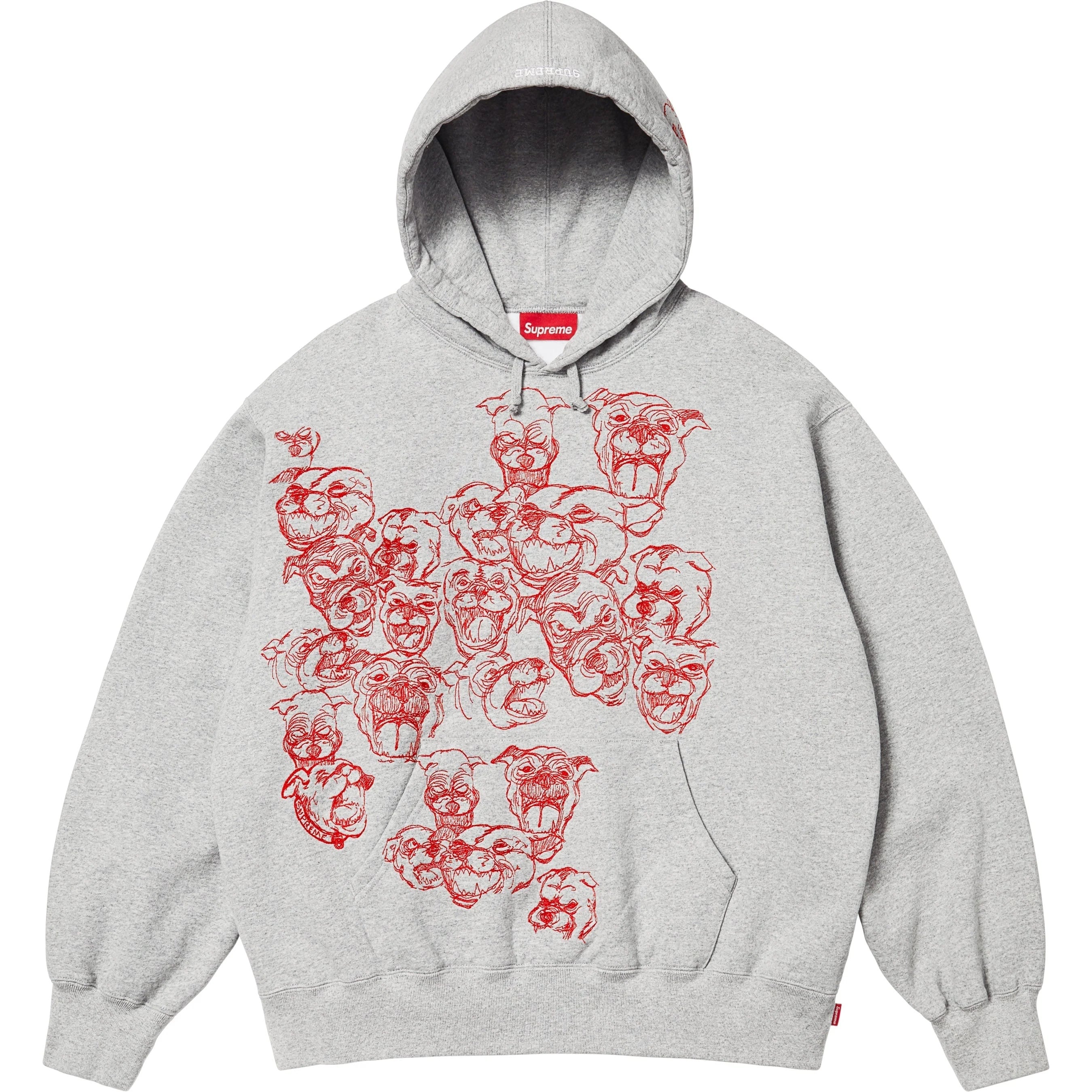 Pitbulls Embroidered Hooded Sweatshirt view 7